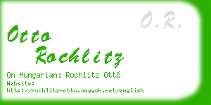 otto rochlitz business card